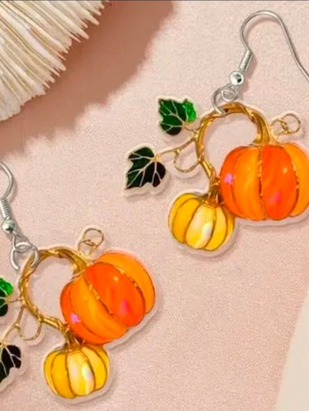 $8 Each Or Bundle 5/$20 Fall/Autumn Pumpkin Dangle Earrings